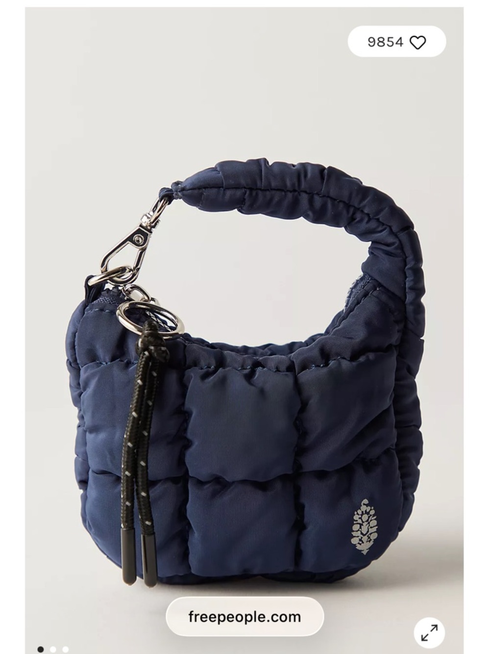 Free People Quilted micro pouch